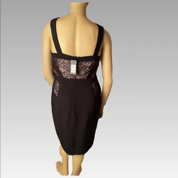 NWOT Little black dress with lace detail - Picture 3 of 3